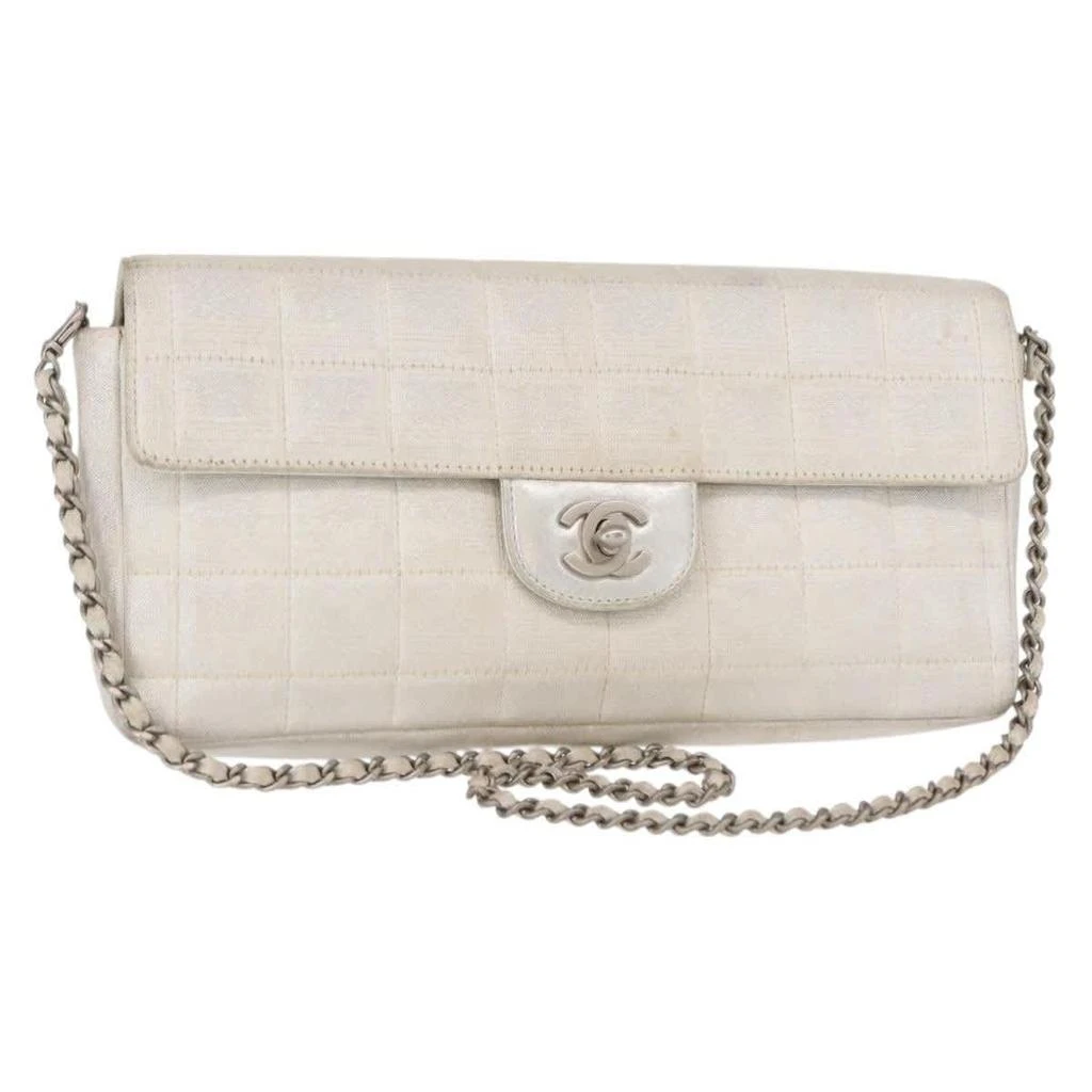 Chanel Travel Line Flap Bag Canvas Canvas Shoulder Bag Bag (Pre-Owned)