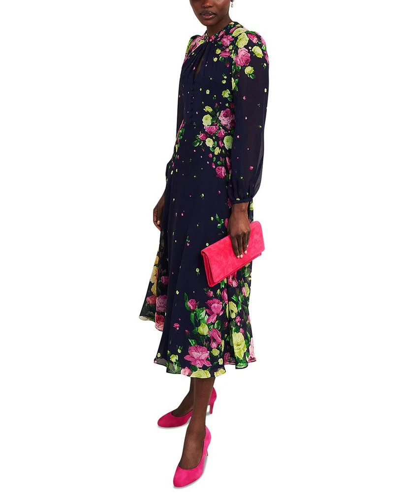 hobbs eva floral silk dress Eva Floral Silk Dress