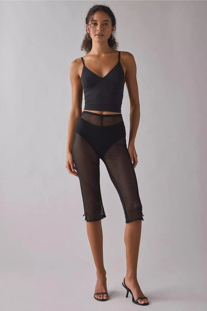 Vintage 
ReMADE by UO ReMADE By UO Remnants Sheer Netted Capri Pant 2