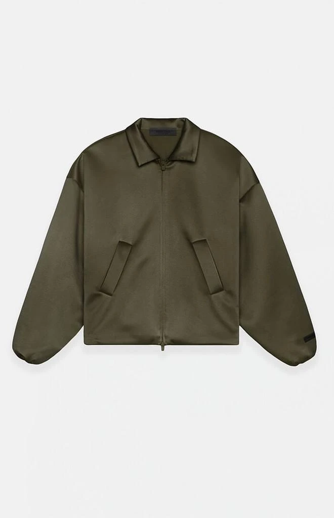 Essentials Women's Military Satin Bomber Jacket 1