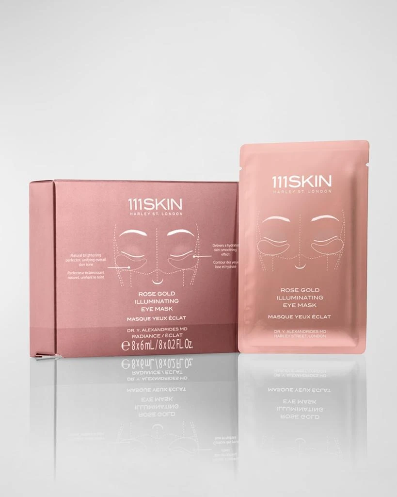 111skin Rose Gold Illuminating Eye Mask Box, 8 Count