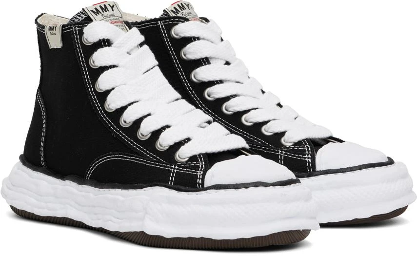 Maison MIHARA YASUHIRO Black Peterson23 OG Sole Canvas High-Top Sneakers 4