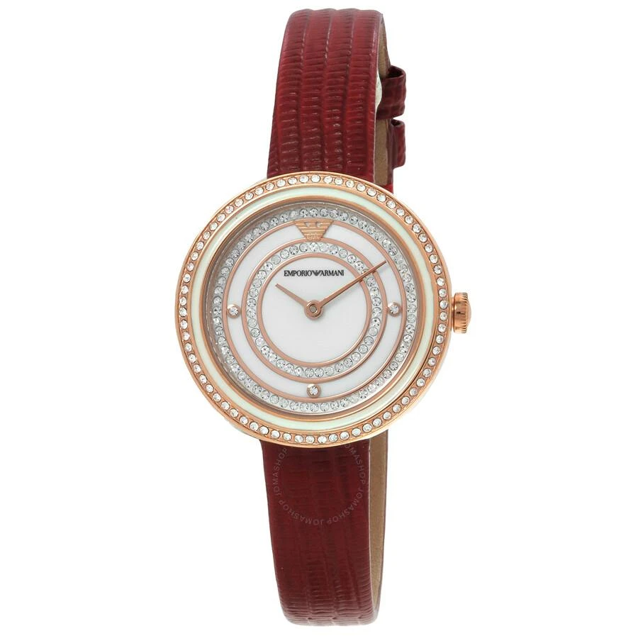 Emporio Armani Rosa Quartz Crystal White Dial Ladies Watch AR11532 1