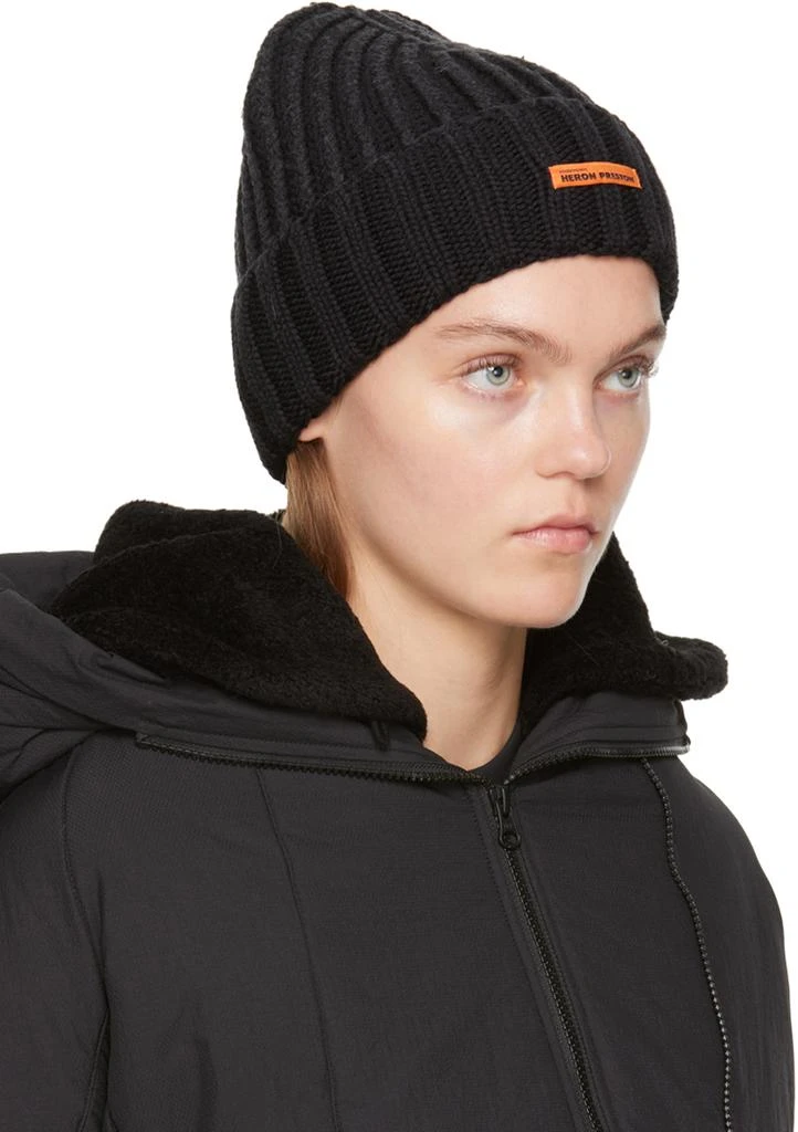 Heron Preston Gray Rib Beanie 2