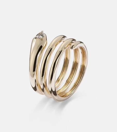 Stone and Strand 14kt gold ring with diamond 4