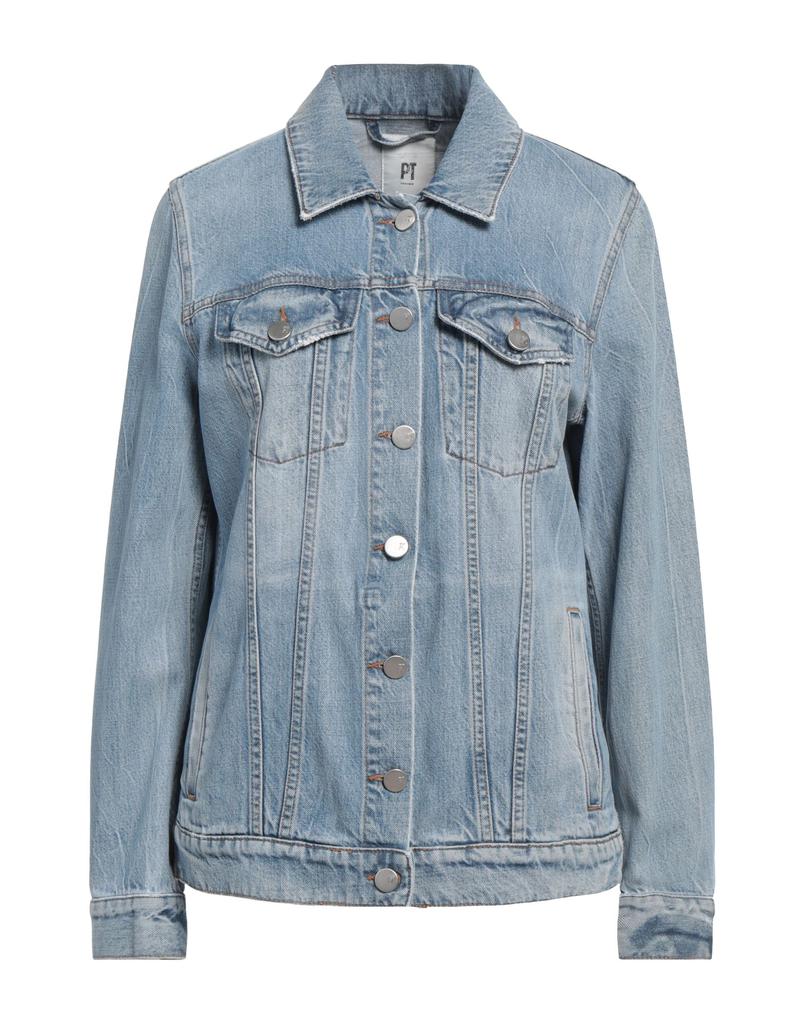 Ganni Ganni Stripe Overdyed Denim Jacket - Jackets - Compare