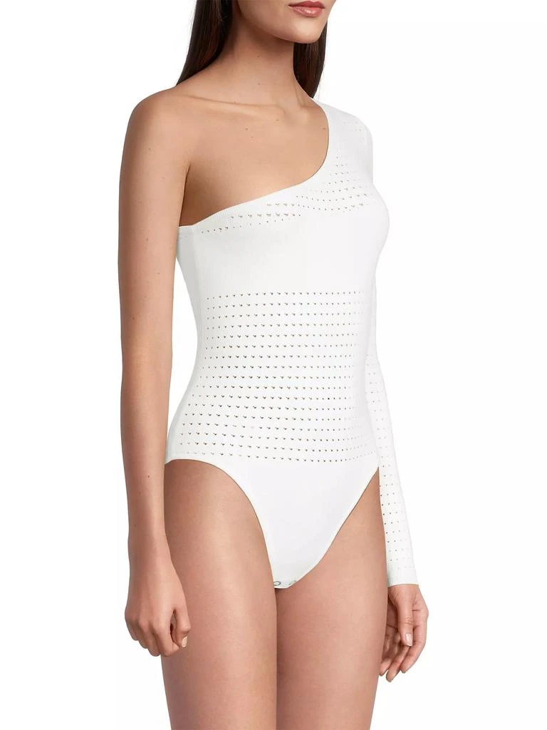 Victor Glemaud Laser-Dot One-Shoulder Bodysuit 4