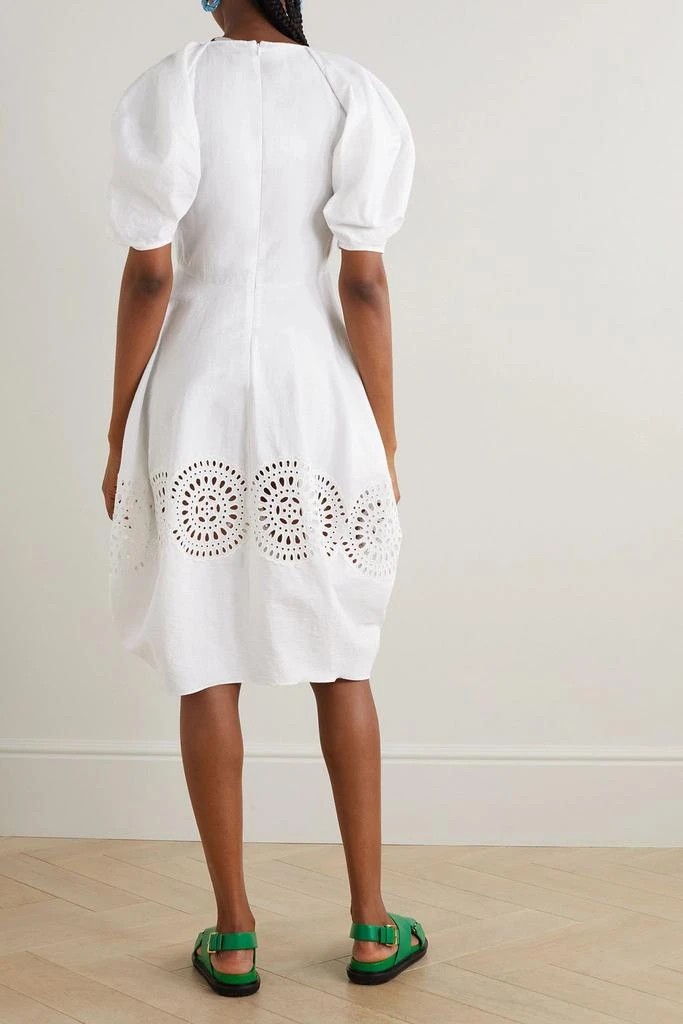 Stella McCartney Broderie anglaise poplin midi dress 3