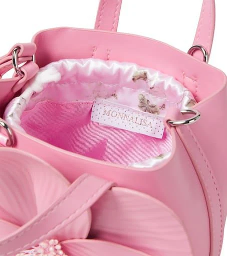 MONNALISA Floral-appliqué top-handle bag 2