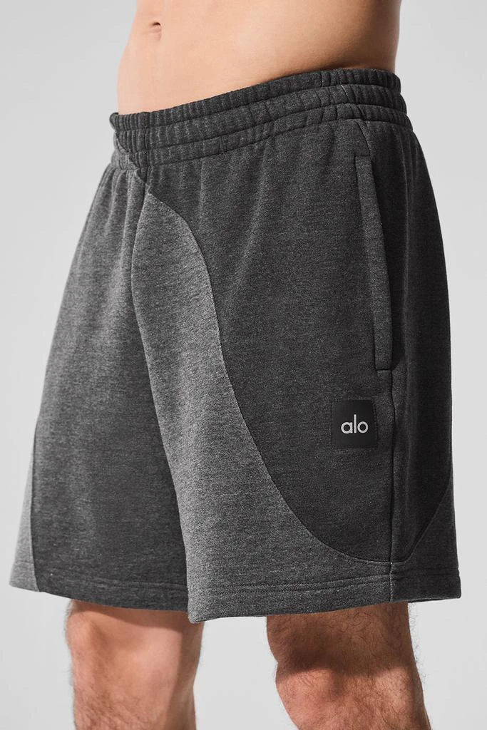 Alo 7" Make Waves Short - Dark Heather Grey Tonal 3
