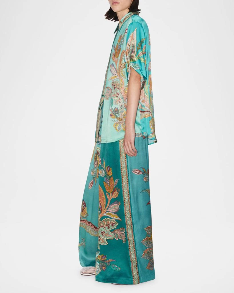 ALEMAIS France Wide-Leg Silk Pants 3