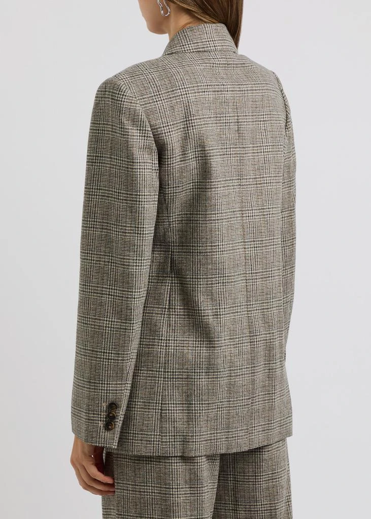 Vince Plaid double-breasted wool-blend blazer 3