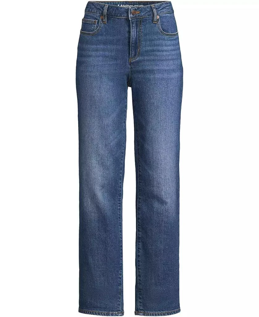 Lands' End Petite Denim Mid Rise Boyfriend Jeans 2