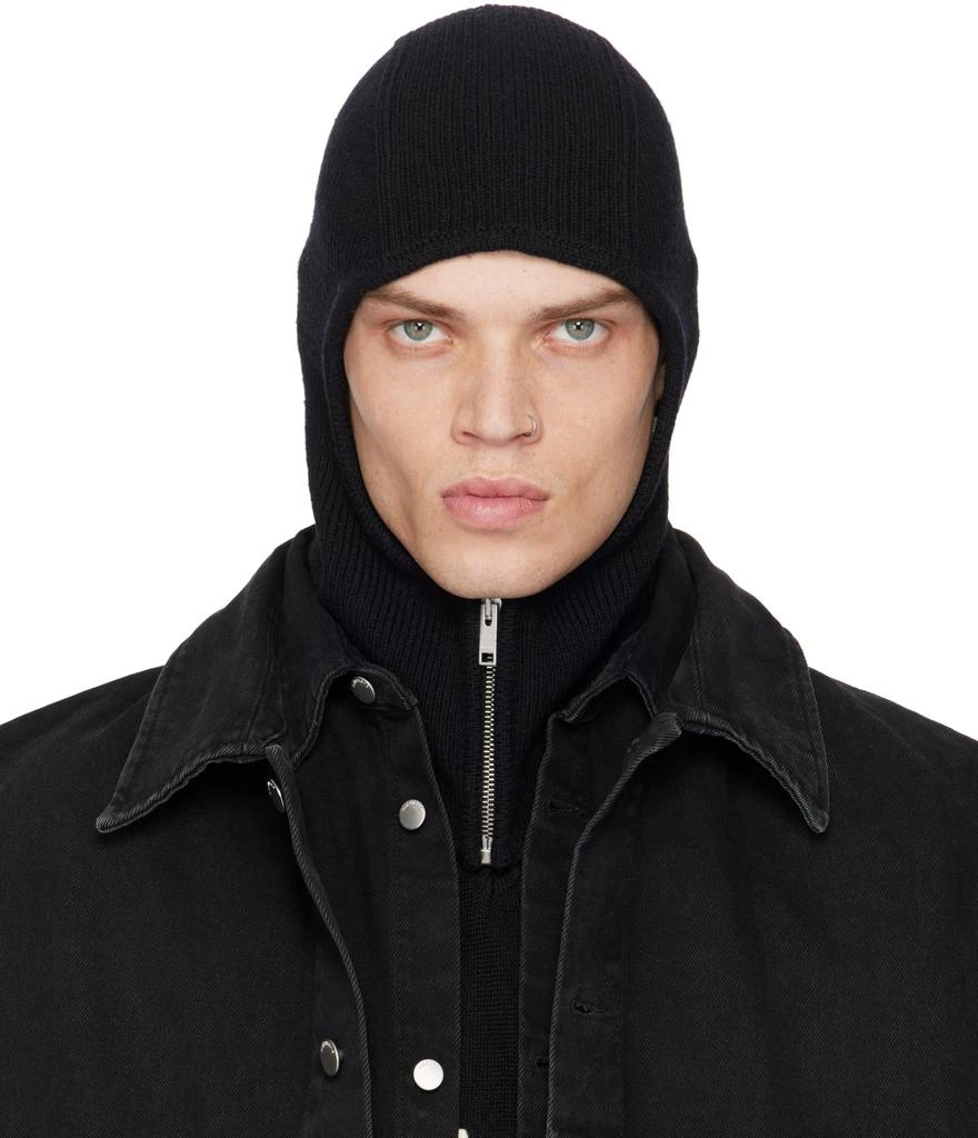 Ambush Black Rib Knit Balaclava 1