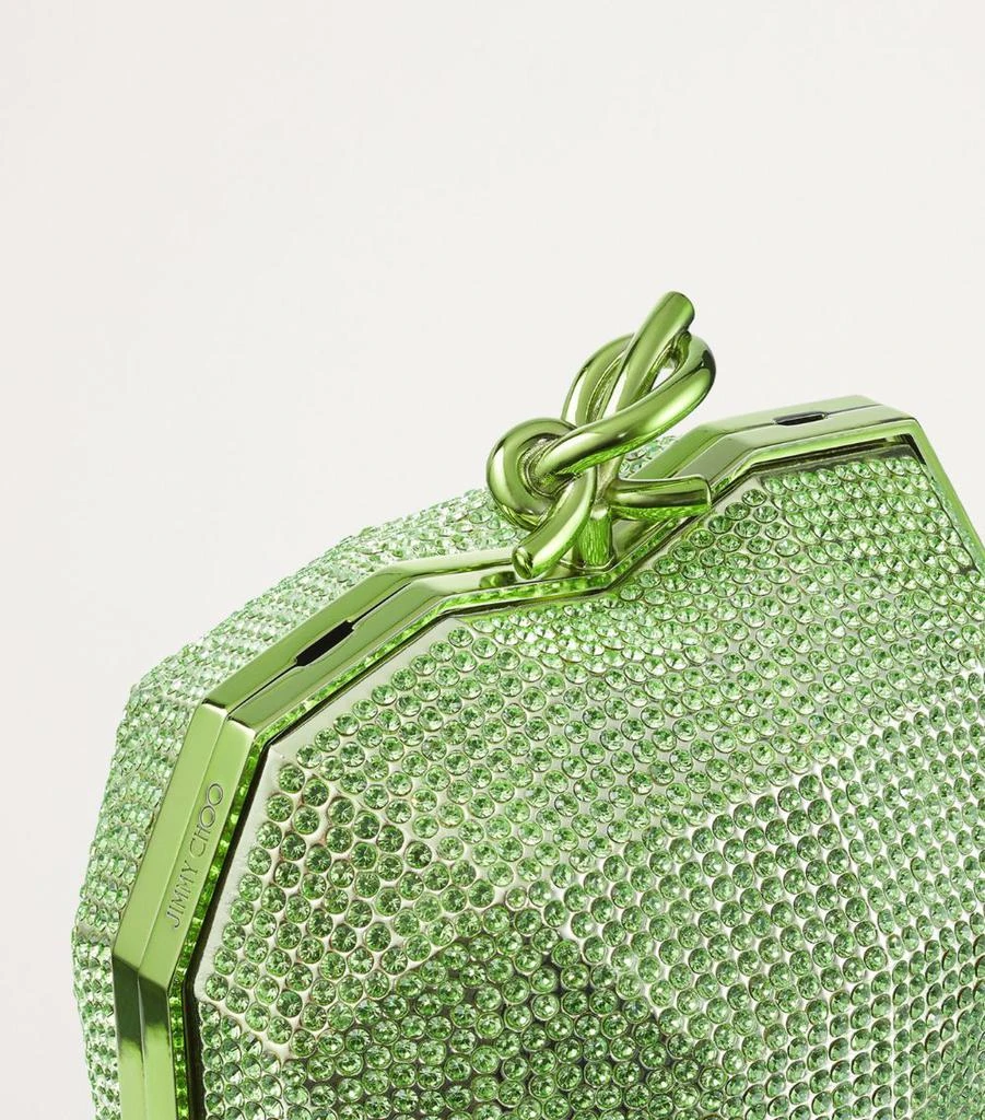 Jimmy Choo Crystal-Embellished Heart Clutch Bag 6