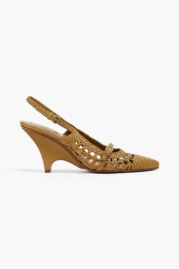 Zimmermann Basketweave leather slingback pumps 1