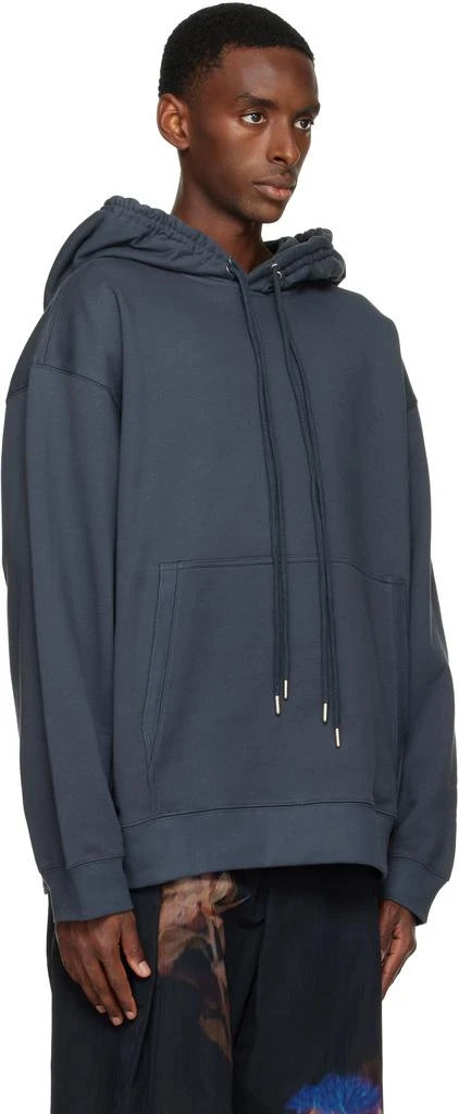 Dries Van Noten Navy Loose Fit Hoodie 2