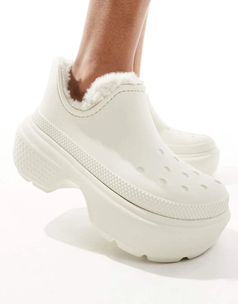 Crocs Crocs Stomp shorty boot in white 4