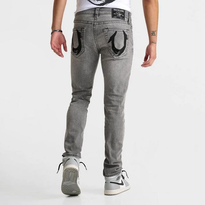 True Religion Men's True Religion Rocco Painted HS Skinny Denim Jeans 4