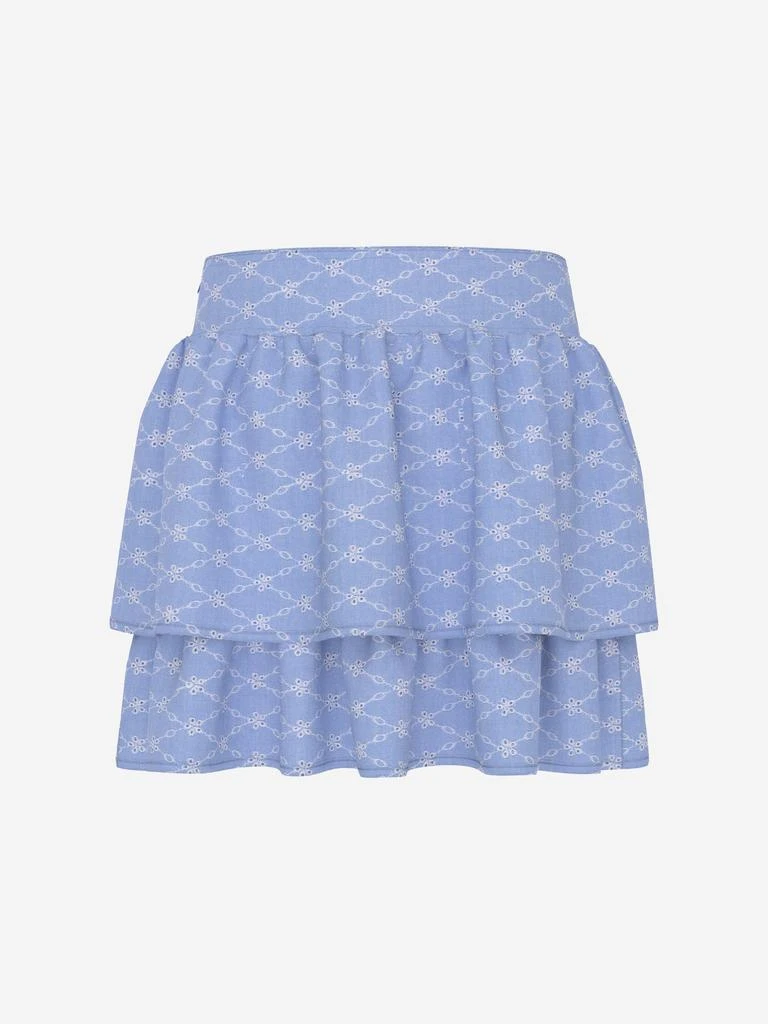 GUESS Girls Sangallo Oxford Skirt in Blue 2