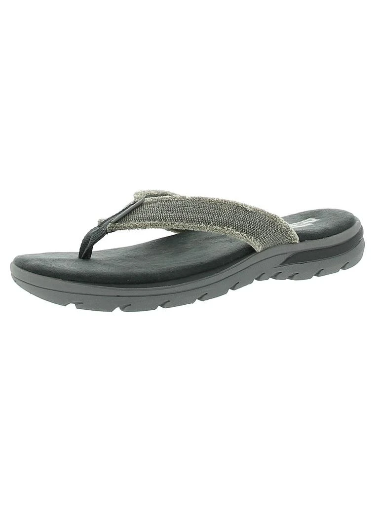 SKECHERS Bosnia Mens Canvas Slip Flip-Flops 4
