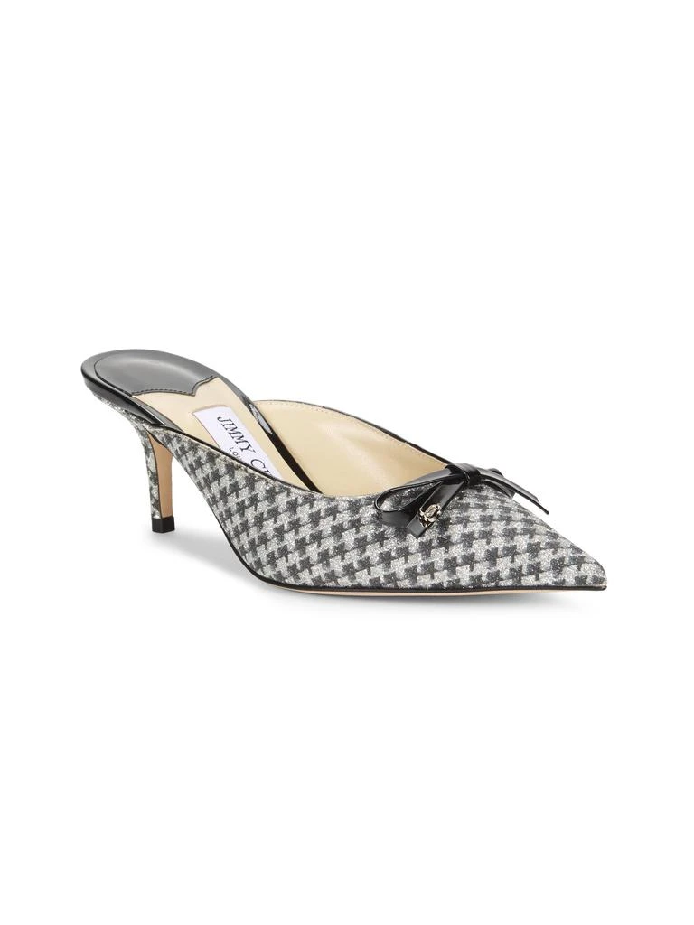 Jimmy Choo Scarlette 65MM Houndstooth Pointed-Toe Mules 2