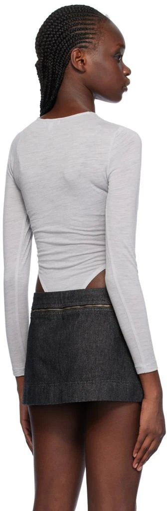 Miaou Gray Carrie Bodysuit 3