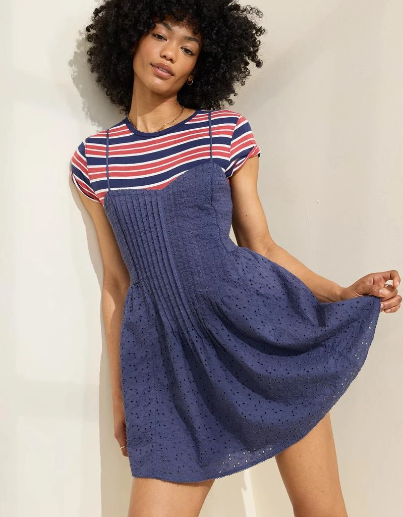 Aerie Aerie Eyelet Mini Dress 1
