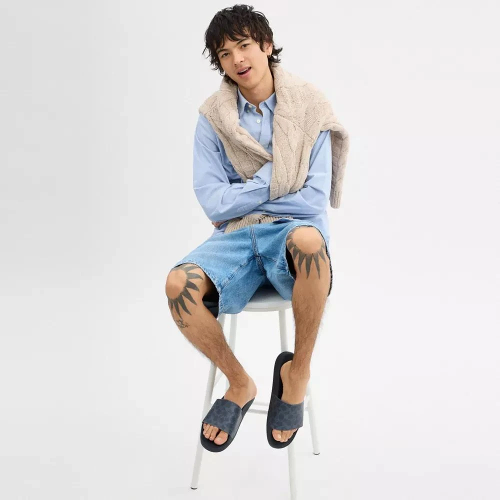 Coach Slide In Signature Denim 4