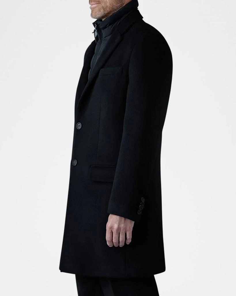Mackage Men's Wool Topcoat with Removable Down Bib 3