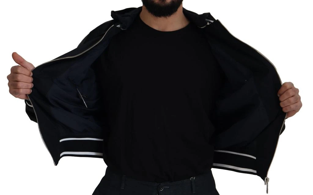 Dolce & Gabbana Dolce & Gabbana Black Polyester Hooded Blouson Coat Jacket 5