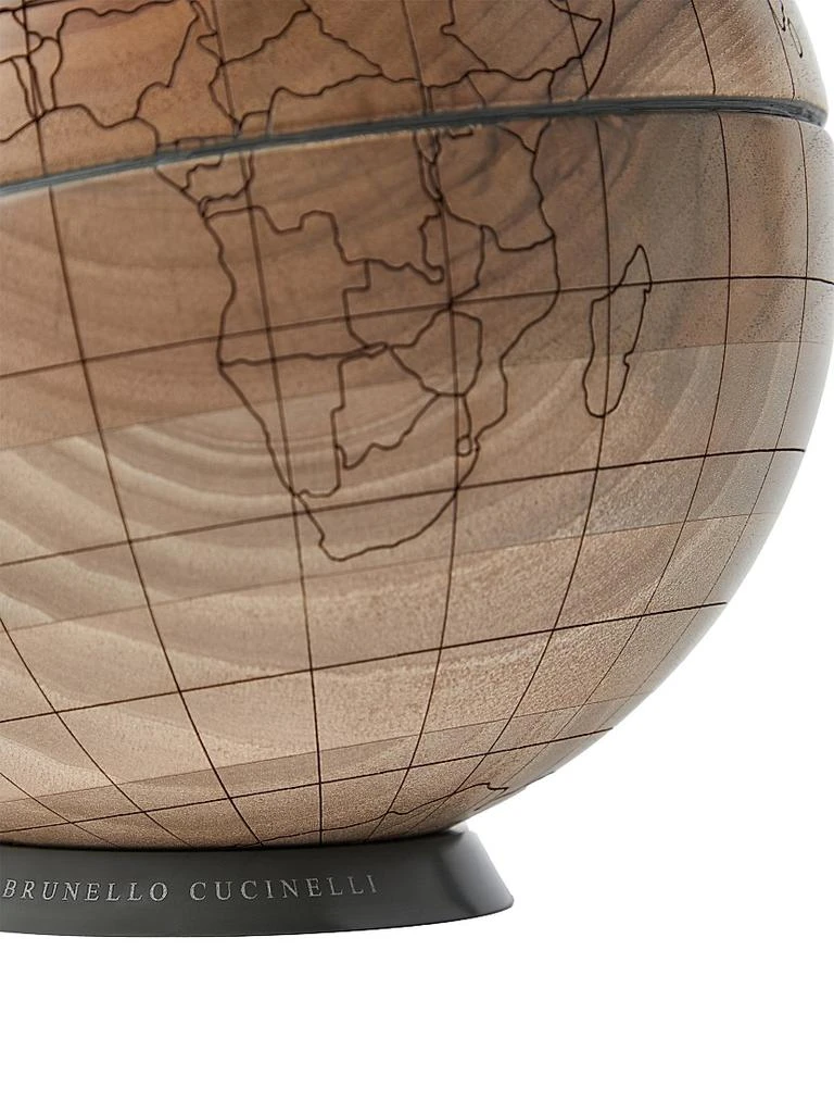Brunello Cucinelli Walnut Wood and Krion® Globe 3