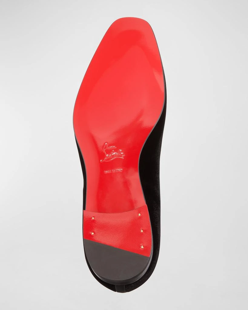 Christian Louboutin Men's Dandelion Velvet Loafers 4