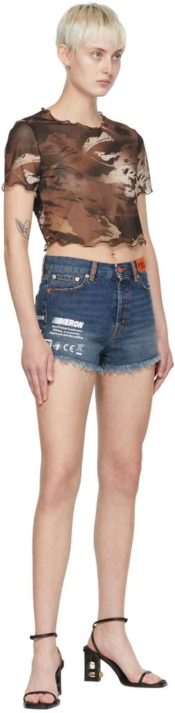 Heron Preston Brown Nylon T-Shirt 4