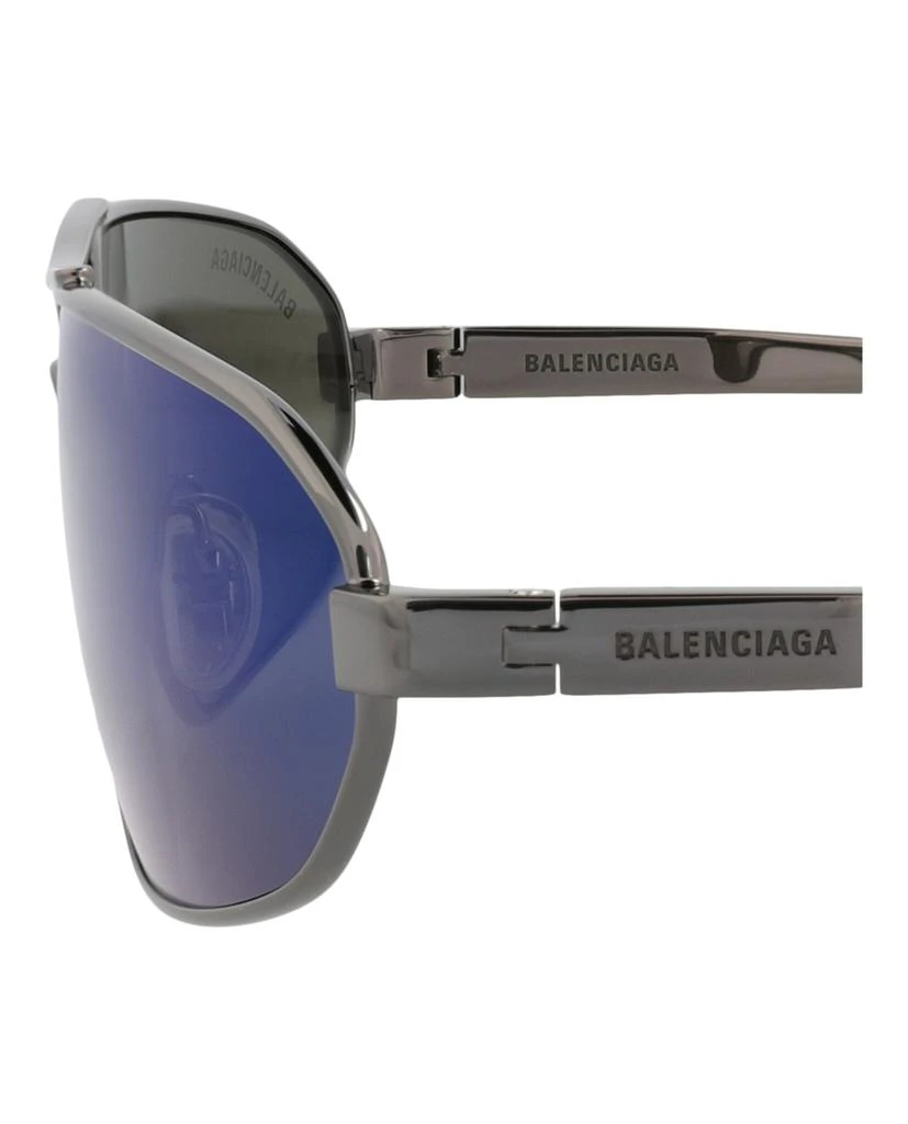 Balenciaga Shield-Frame Metal Sunglasses 4