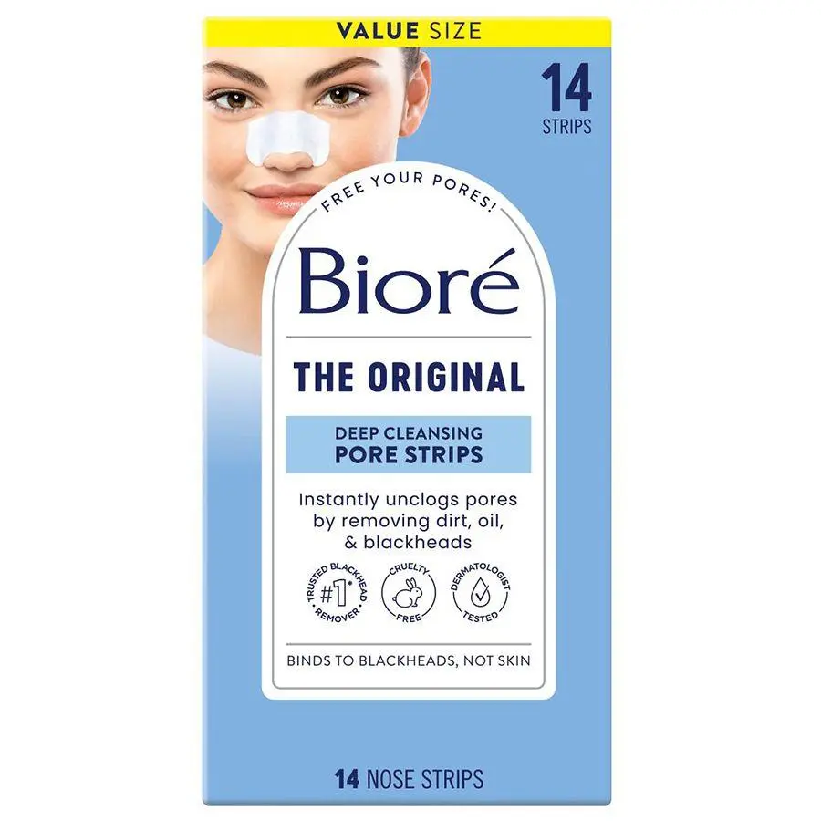 Biore The Original Deep Cleansing Pore Nose Strips For Blackhead Removal Citrus, Original