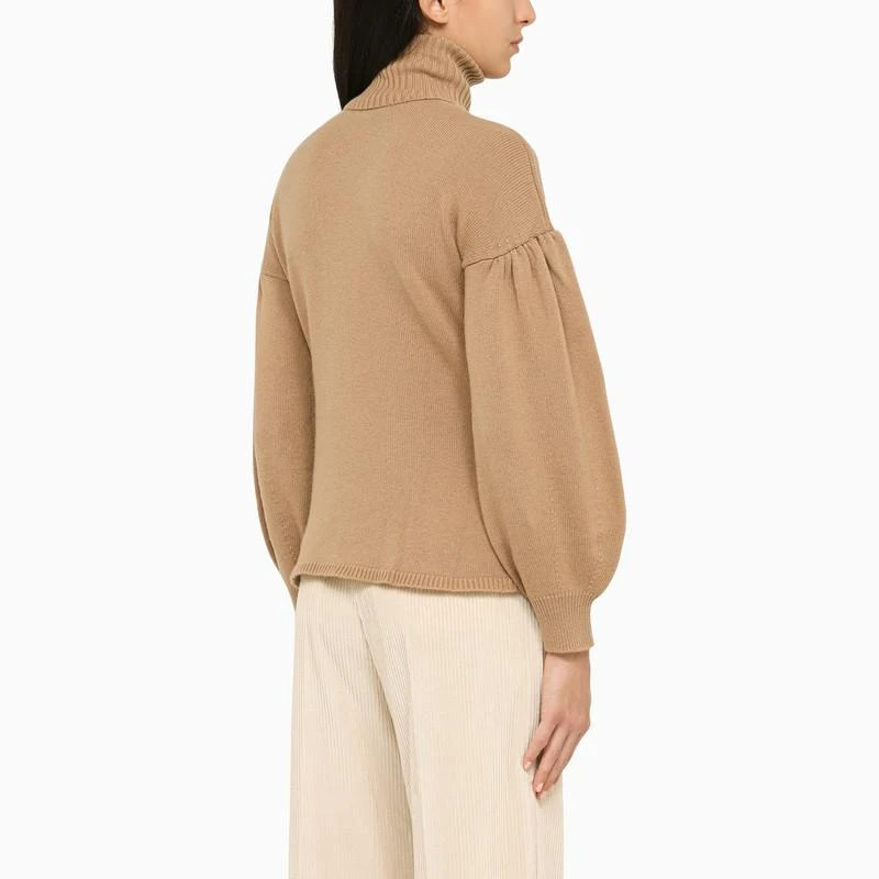 Max Mara Camel wool turtleneck sweater 4