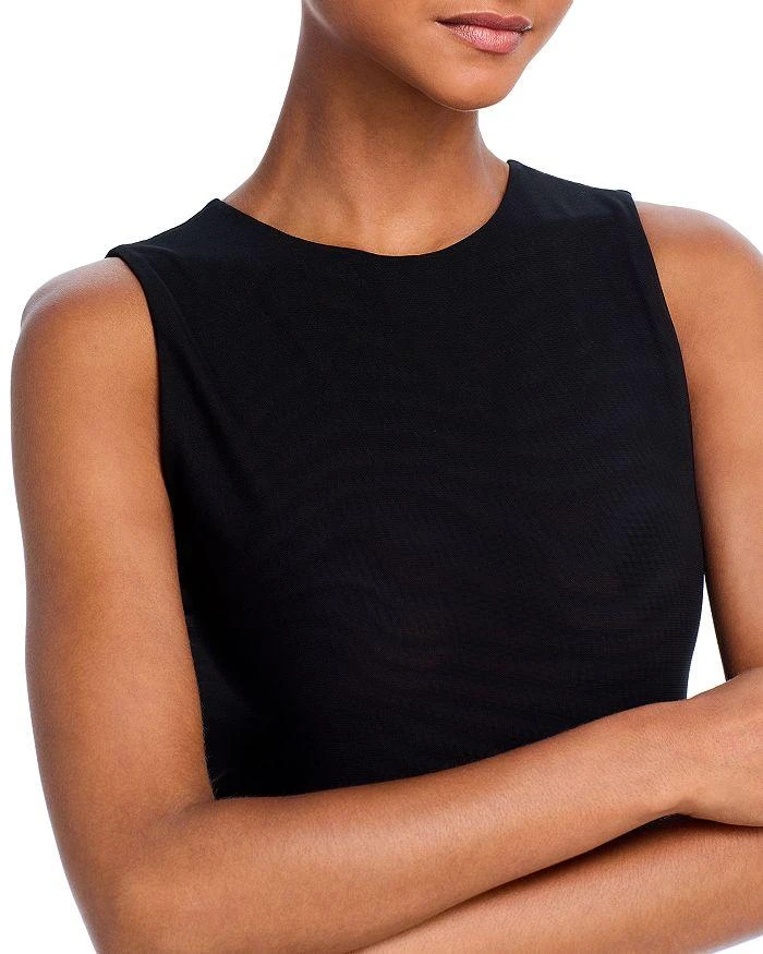 Alice + Olivia Chara Sleeveless Faux Leather Midi Dress 2