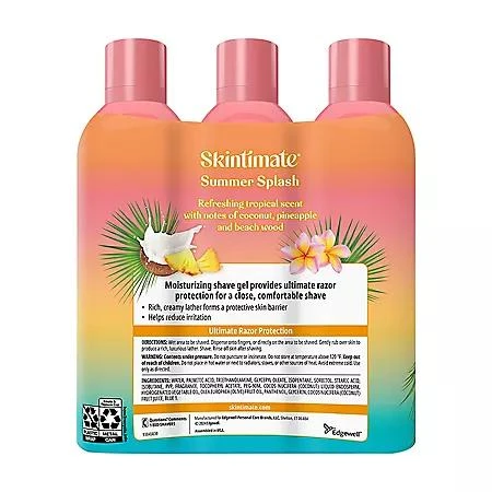 Skintimate Skintimate Summer Splash Shave Gel, 9.5 oz., 3 pk. 2