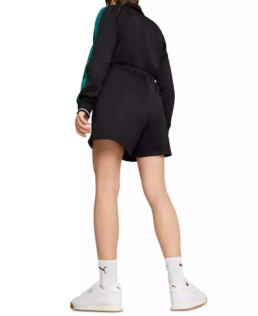 Puma Women's T7 Play Loud Zip Front Long Sleeve Romper 2