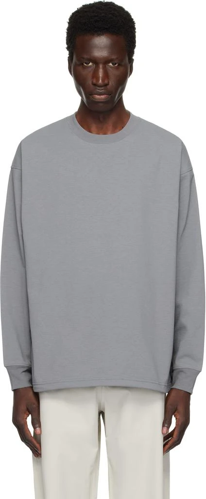 DAIWA PIER39 Gray Tech Crew Neck T-shirt 1