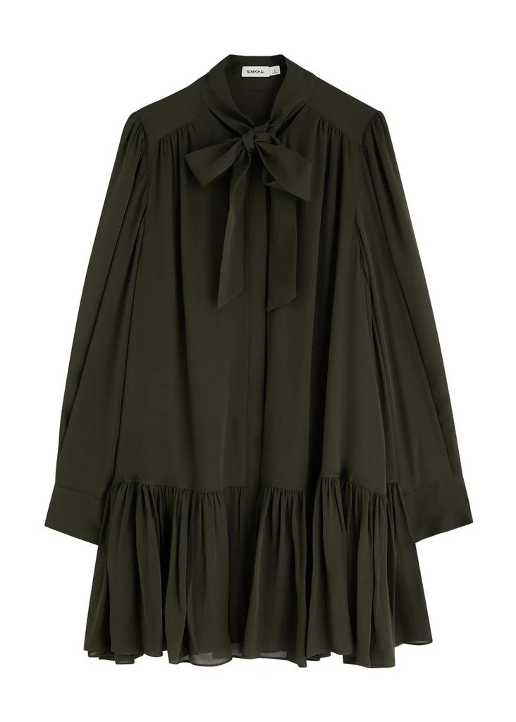 Jonathan Simkhai Quince silk-chiffon mini dress  1
