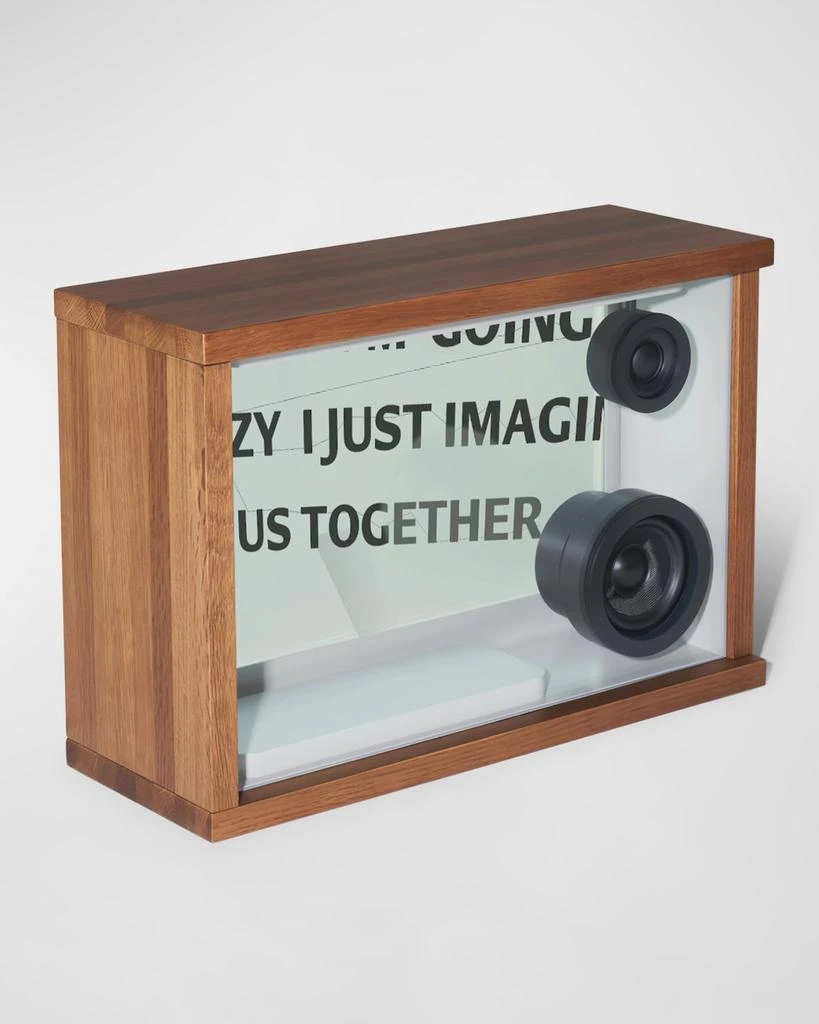 COTODAMA Lyric Speaker Box, Oak Wood 2