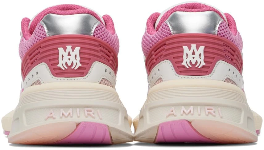 AMIRI Pink & Silver MA Runner Sneakers 2