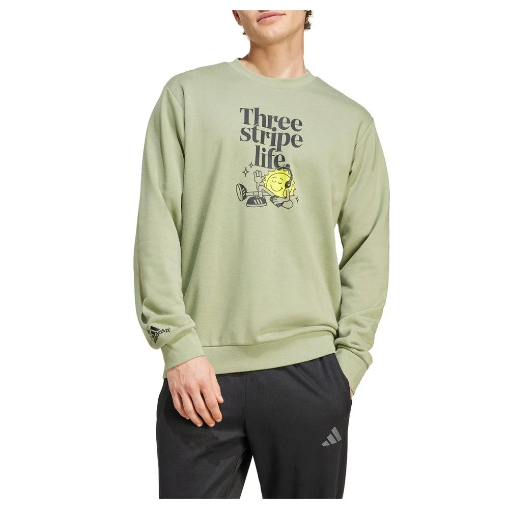 Adidas Positivity Graphic Crew Neck Sweatshirt