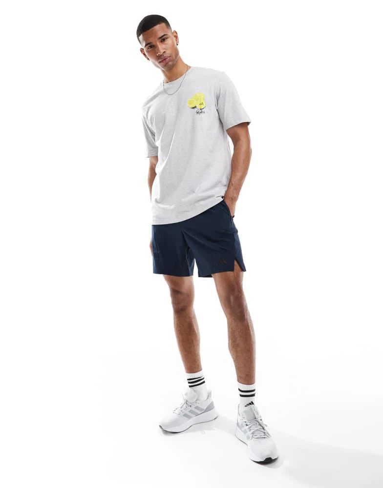 Adidas adidas Sportswear t-shirt with lemon print in grey 3