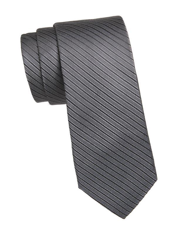 Hickey Freeman Striped Silk Tie