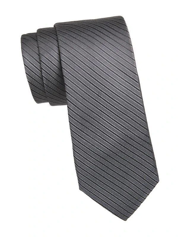 Hickey Freeman Striped Silk Tie 1