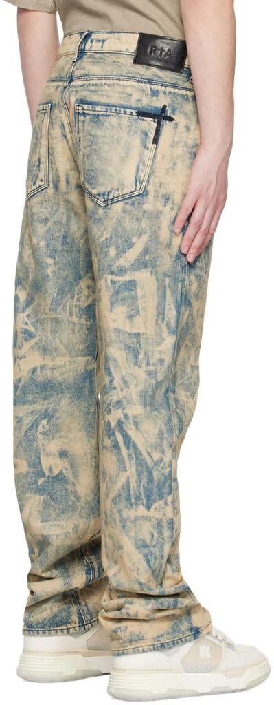 RTA Blue & Beige Jonas Jeans 3