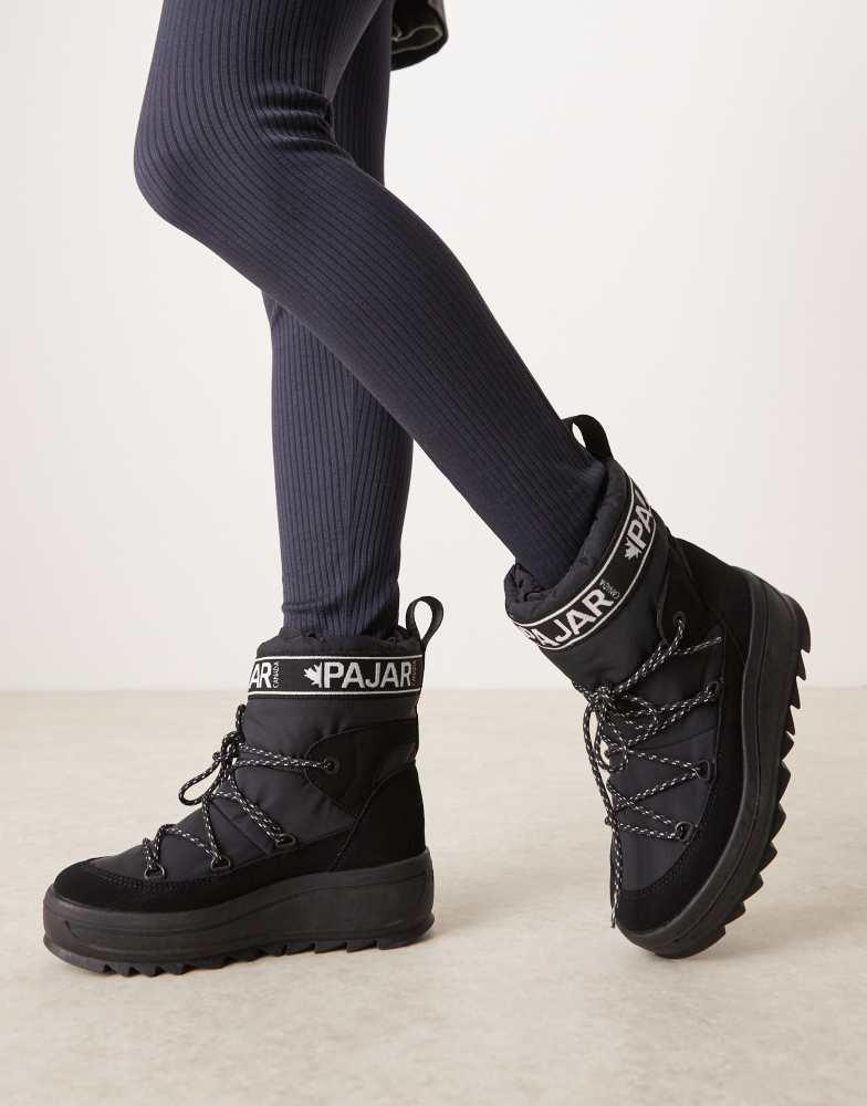 Shop Pajar Galaxy snow boots in black on Sale at BeyondStyle – Get
